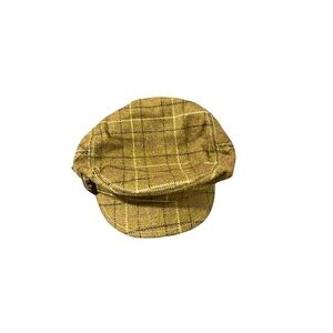 J. Crew Yellow Plaid Newsboy Cap